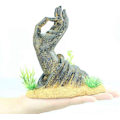 Miniatyrbillede 4 af 5: Guanyin Jade Hånddekoration Fisk og rejer Håndformet gemmested
