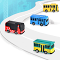 Pikkukuva 4 / 4: Little Bus Tayo -lelu, Little Bus Tayo -auto lelusetti, vedä taaksepäin Mini-autot ystävälle Mini C style