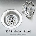 Miniatyrbillede 4 af 5: Diameter 78mm, 2 stk, 304 vaskepropper Afløbsprop Hoved Rustfrit stål