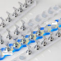 Miniatyrbillede 7 af 11: 1 stk Akryl Negledesign Øvelsesstativ Magnetiske negleholdere Træningsstativ til negledisplay DIY Neglekrystalholder B