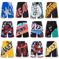Miniatyrbilde 1 av 2: Nba Retro Basketballbukser Shorts Unisex sportsshorts Student heat black XL