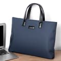 Miniatyrbillede 3 af 3: Laptoptaske op til 14 tommer med bærehåndtag, skoletaske, arbejdstaske i lærred