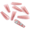 Miniatyrbild 3 av 5: False Nails Rosa Lång Snö Glitter Press On Nails Stick On Nails