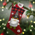 Miniatyrbilde 4 av 5: Julestrømpe, 3D Xmas-strømper for peishenging style 3