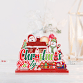 Miniatyrbild 8 av 10: Jultomten Snögubbe Trähantverk JULFEST JUL