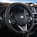 Miniatyrbild 1 av 7: (Gul)2018 NYTT PU-läder Cover Universal 38cm Sport Design Rattskydd Fodral Case de flesta bilar Styling Yellow