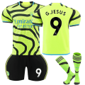 Miniatyrbild 1 av 2: 23-24 Arsenal Away Kids Fotbollströja Kit nr 9 G.JESUS 8-9 Years