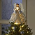 #LED ängel julgranstopp dekorativa ljuskaraktärsprydnader#