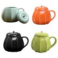 Miniatyrbild 4 av 5: Halloween pumpa kaffe mugg Keramisk kopp stor kapacitet Green
