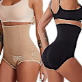 Miniatyrbillede 2 af 5: Højtaljet mave-stringtrusse til damer Red 3XL and 4XL