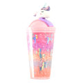 Miniatyrbilde 1 av 8: Unicorn Ice Cup vannflaske Gradient Girl Heart e Straw Cup Orange