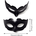 Miniatyrbillede 2 af 5: 12 STK Plast Mini Maske Nadver Lille Maskerade Maske Dekorativ kage