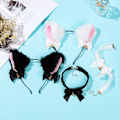 Miniatyrbild 10 av 10: 2 st Cat Ear Pannband Fancy Halloween Dress Hårband Black
