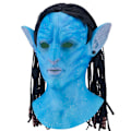 Miniatyrbild 4 av 5: Halloween-mask latex-huvudbeklädnader lysande samma Avatar-huvudbeklädnader rollspel bardans COS (kvinnliga modeller)