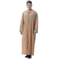 Mäns Saudi-Arabisk Kaftan Dubai Tunika Lång Topp Blus Thobe Kläder