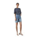Miniatyrbillede 4 af 4: Principles Dame/Dame Kontraststribet T-shirt Navy 12 UK