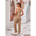 Miniatyrbilde 4 av 9: Kamiole jumpsuit med løs glidelås brown s