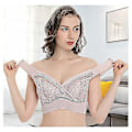 Miniatyrbild 5 av 5: Dam Bralette Push-up BH Sömlösa Vestee Spetsunderkläder Purple 4XL