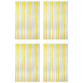 Miniatyrbild 1 av 5: 4-pack regnbågsfransgardin, bröllop, födelsedag, Vertical bar gradient 2m