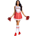 Pikkukuva 1 / 4: Cheerleader-asu naisille Halloween-asu red L