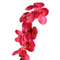 Miniatyrbillede 1 af 5: 1 stk. kunstig blomst sommerfugl orkidé Have bryllupsfest Skrivebordsdekor Rose Red