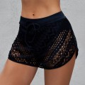 Miniatyrbild 1 av 6: Badshorts för kvinnor med hög midja Baddräkt i spets Baddräkt Badbyxor, Svarta, XXL