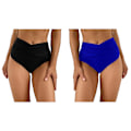 Miniatyrbild 5 av 5: 1/2/3 Dam badbyxor Pool Party Dam Badkläder Snorkling Black M 1 Pc