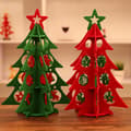Julepynt DIY Juletræ Tredimensionalt Filt C