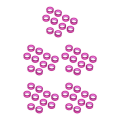 Miniatyrbilde 2 av 5: 1/2/3/5 10x Barber Frisør Saks Fingerring Purple 10 pcs 5PCS