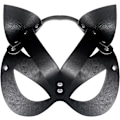Miniatyrbild 1 av 5: Black Cat Mask Kvinnor Cat Costume Läder Maskerad Mask Cosplay
