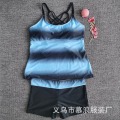 Pikkukuva 1 / 6: Naisten Plus-kokoiset uima-asut 2 kpl Uimapuku Uima-asu + shortsit Blue gradient 3XL