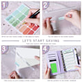 Miniatyrbillede 4 af 10: A6 Budgetmappe Budget Organizer CYAN Cyan