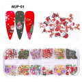 Miniatyrbilde 2 av 8: Paljetter Sommerfugl Blomster Halloween Xmas Negl Flak Dekorasjon 5 #