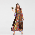 Pikkukuva 2 / 4: Naisten Retro 60-luvun 70-luvun Hippie Love Peace -asu Halloween Purim -juhliin Cosplay Naamiaisasu - Wtake XXL xxl