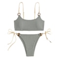 Miniatyrbild 1 av 11: Bikin Baddräkt Dam Baddräkt Bandeau Push Up Micro Bikini et Baddräkt trandkläder ommar Bikini Green S