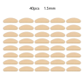 Miniatyrbild 1 av 5: 40 delar självhäftande nässkydd för glasögon, solglasögon, läsglasögon Skin color D-shaped 1.5mm