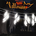 Pikkukuva 5 / 6: Halloween-haamukoristevalot 4,5 m 30 LED kurpitsa-aavevaloa