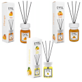 Miniatyrbild 1 av 4: Set med 3 fruktiga hemdofter EYFEL, 3 x 120 ml: Mango + Apelsin + Citron 360
