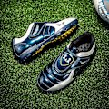 Miniatyrbild 3 av 5: Fotbollsskor för barn Pojkar Flickor Fotbollsskor Grästräning Sport Skor Sneakers Yj22030 DarkBlue 29