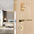 Miniatyrbild 4 av 4: Butiksklocka för dörröppning, magnetiskt fäst trädörrklocka Gyllene dekorativ ingångsdörrklocka med mässingsklocka Dark brown walnut
