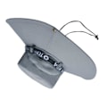 Miniatyrbild 3 av 4: Fiskehatt Andas bomull Polyester Stor brättad solhatt för män Sommar bergsklättring Light Grey