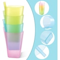 Miniatyrbild 4 av 5: Sippy Cup med sugrör Blandade färger Halmkoppar Plastkopp drickskopp null none