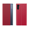 Miniatyrbild 2 av 5: För Galaxy Note 10 Plus sidoskärm Magnetisk horisontell vändbar texturduk + PC- case med & för Galaxy Note 10 Plus Red