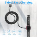 Miniatyrbild 5 av 5: Smartwatch-laddare kompatibel med Xplora X4/x5, magnetisk ersättning för USB laddarkabel Tillbehör Passar till Xplora X5 Play Black 2 Pcs