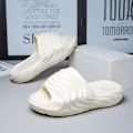 Miniatyrbild 4 av 5: Strandtofflor för män Modesandaler Utomhus Halkfria inomhusskor 3B3069 Beige 41-42
