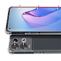 Miniatyrbild 5 av 5: Oppo Reno 8 5g skyddspaket förstärkt case + genomskinligt härdat glas null none