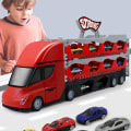Miniatyrbild 2 av 5: Toddler Lastbilstransportfordon Leksak för 3 år+ pojkar och flickor Red Random 24 alloy car