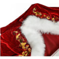 Miniatyrbild 5 av 5: Plus Size Deluxe Velvet Vuxna Juldräkt Cosplay Par Jultomtekläder Fancy Dress Xmas Uniform Kostym För Män Kvinnor Red  Man XXL