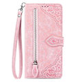Miniatyrbild 1 av 4: Case För Iphone 13/13 Pro Wallet Telefon Case För Iphone 13 Mini Zipper Wallet Flip Case För Iphone 13 Pro Max Pink 13 Pro Max
