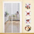Miniatyrbild 1 av 6: MYCARBON Myggnät Dörr Magnetiskt Flugnät Anti-myggor Insektsnät Dörr( Vit) 70X210CM